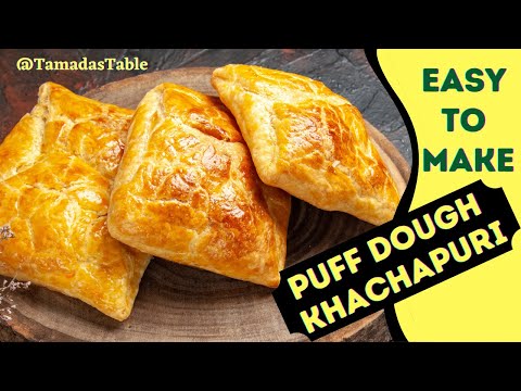How to make quick Penovani Khachapuri (Georgian Puff Dough Cheese Bread)
