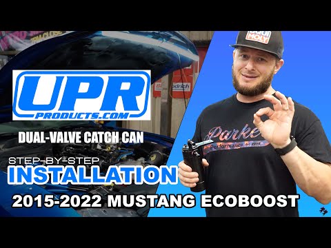 2015-2023 MUSTANG ECOBOOST/UPR DUAL-VALVE CATCH CAN/INSTALLATION
