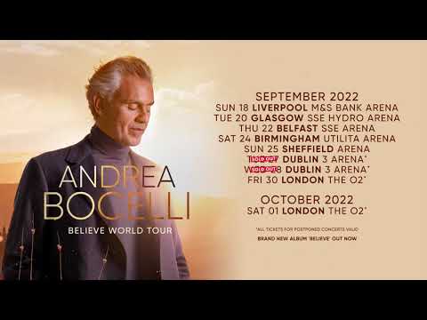 Andrea Bocelli | September/October 2022 UK and Ireland Tour