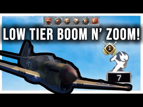 Best Boom N’ Zoom fighter Of Tier III: P-40F-10 - War Thunder Mobile