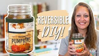 The Easiest Mason Jar Koozie You'll Ever Make!