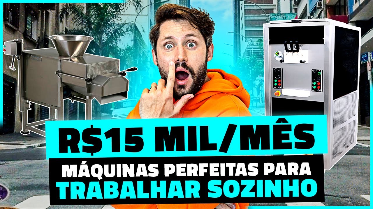 7 MÁQUINAS PERFEITAS PARA TRABALHAR SOZINHO E FATURAR R$24 MIL POR MÊS (MÁQUINAS SUPER LUCRATIVAS)