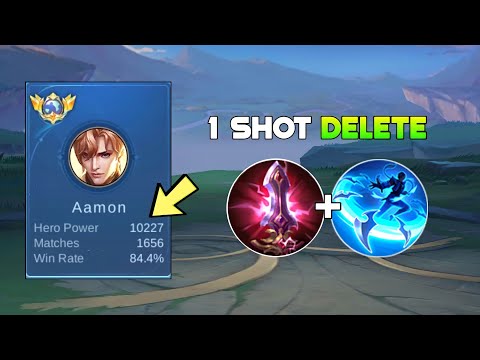 FINALLY GLOBAL AAMON BEST 1 SHOT BUILD IN SOLO RANK GAME ( auto win )