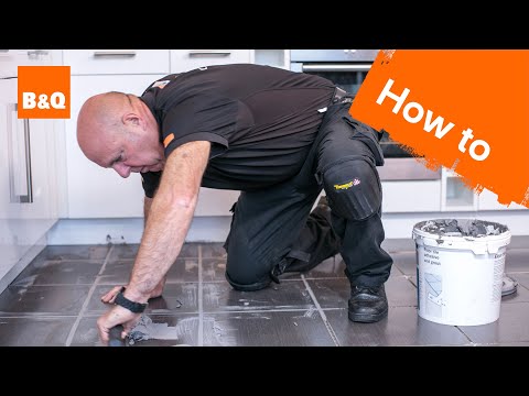 How to tile a floor part 3: grouting