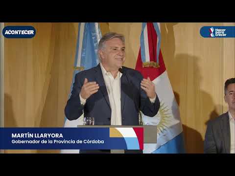 El gobernador Llaryora presentó el programa Córdoba Impulsa