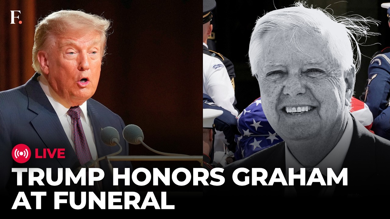 TRUMP LIVE: 'He Never Saw a War That He Didn't Like' at Lindsey Graham Funeral