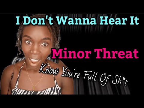 African Girl First Time Hearing Minor Threat - I Don't Wanna Hear It | REACTION