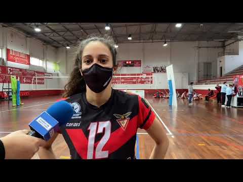 Pós-match do jogo Desportivo das Aves vs Clube Kairós, play-off voleibol feminino