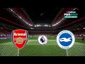 ⚽ Arsenal vs Brighton & Hove Albion | English Premier League 2023-24 | eFootball PES 21 Gameplay