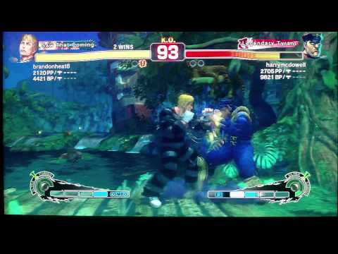 SSF4 AE Ver 2012 - Brandonheat8(Cody) Vs. Harrymcdowell(M.Bison/Dictator) Match # 4