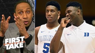 Stephen A. calls out Max for advising Zion Williamson to sit out Duke&#39;s title pursuit | First Take