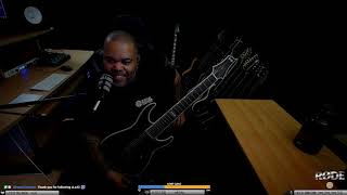 Video thumbnail for ESP E-II HRF NT-8B with EMG 81-8 face2face with Abasi 8, Glass Cloud "If He Does, He Does" by Mad Djentah