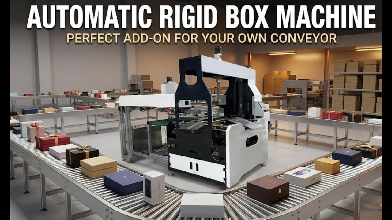 Auto Rigid Box Forming Robot video thumbnail