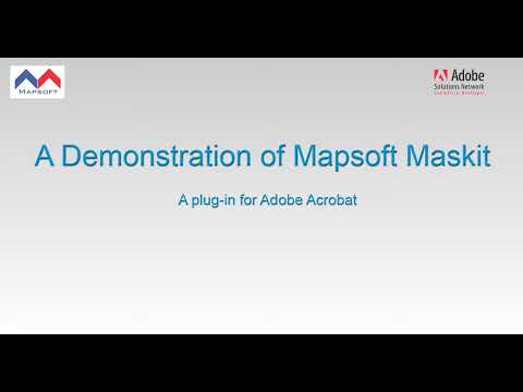 Mapsoft MaskIt Plug-in for Adobe Acrobat