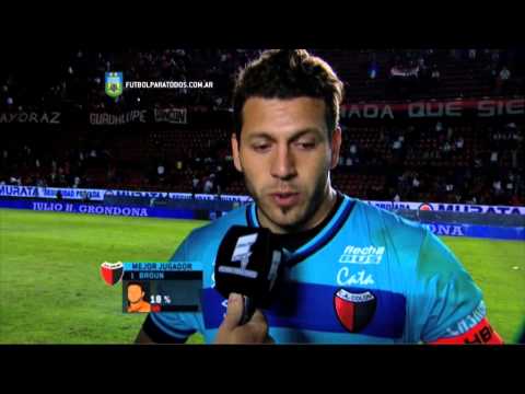 Broun: "Nos queda un sabor amargo". Colón. Fecha 21. Primera 2015. FPT