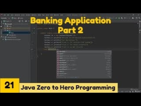 Banking Application Java 2021complete Java Masterclass Zero To Hero Programming Udemy Course