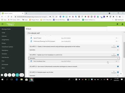 Ic Parent Portal Tutorial Video Middle School Gradebook