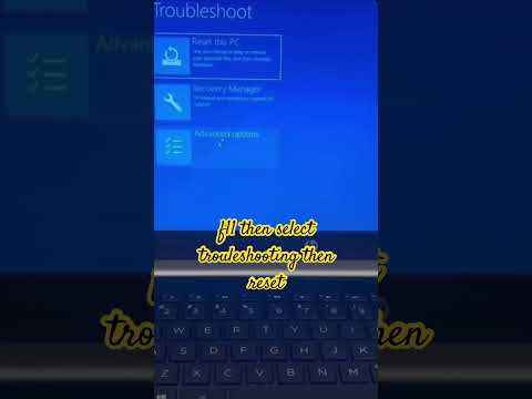 How to factory reset an HP laptop #hp #factoryreset #reset
