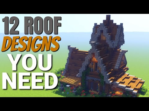 Avomance - 12 Minecraft Roof Designs YOU NEED: How to Build a Roof in Minecraft with WORLD DOWNLOAD (2020)