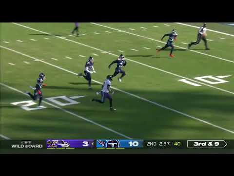 Lamar Jackson Insane Run vs Titans || 2021 Wild Card