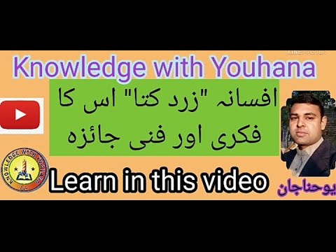 افسانہ" زرد کتا" کا فکری و فنی جائزہ Afsana Zard Kuta ka Tehqiqi or Tanqeedi / Fikri or fani Jyza