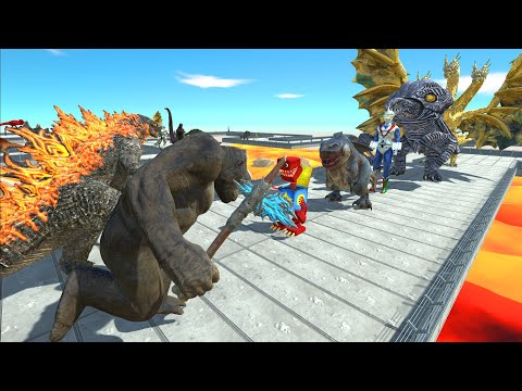 Godzilla 2021 and King Kong Lava Death Run - ARBS