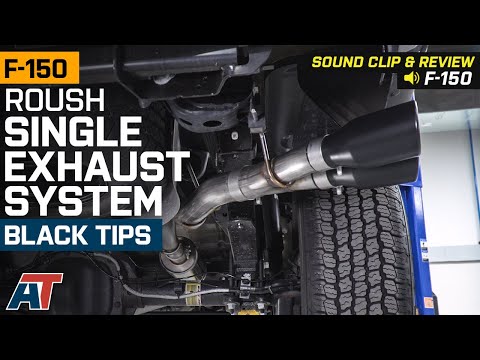 2015-2020 F150 2.7L EcoBoost Roush Single Exhaust System w/ Black Tips Sound Clip & Review