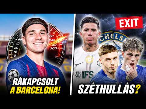 A Barcelona RÁKAPCSOLT Julián Álvarez ügyében! SZÉTHULLIK a Chelsea? TÖBB SZTÁR IS TÁVOZHAT!