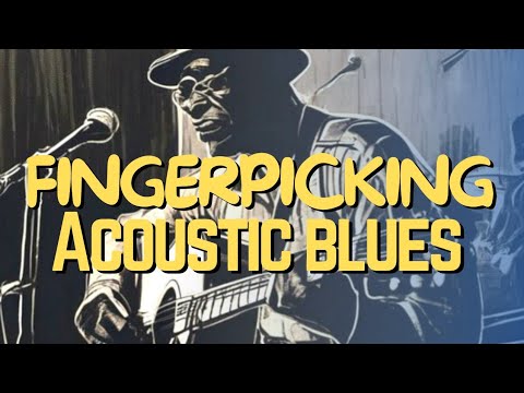 Robert Johnson style 12 bar blues acoustic guitar finger picking lesson