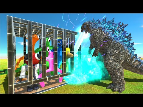 Godzilla 2021 Rescue Rainbow Friends - Animal Revolt Battle Simulator