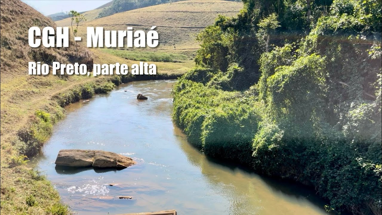 CGH Muriaé e parte alta do Rio Preto na Serra de Pirapanema. Imagens aéreas com drone DJI Mini 3.