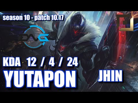 【韓国サーバー/C1/Duo Gaeng】DFM Yutapon ジン(Jhin) VS エズリアル(Ezreal) BOT - Patch10.16 KR Ranked【LoL】
