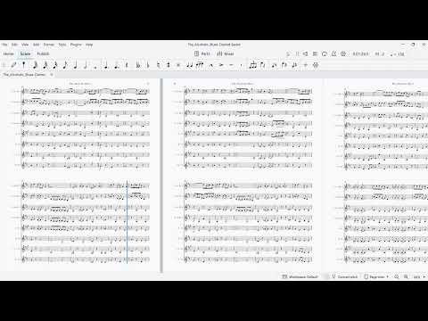 Clarinet Sheet Music - The Alcoholic Blues (Albert Von Tilzer).   Arranged for clarinet sextet.  Full Score and Parts. image 2