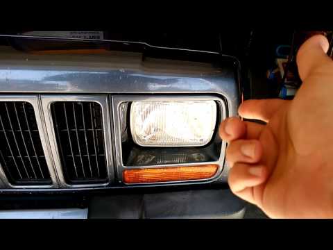 Jeep Cherokee XJ Hella headlight conversion!