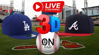 🔴Atlanta Braves vs LA Dodgers. Live MLB Baseball. Live Play by Play. 3D Presentation Livestream
