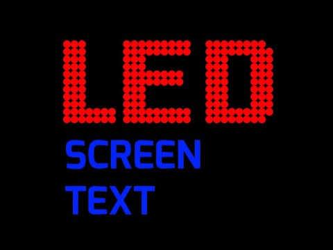 LED screen text Video
