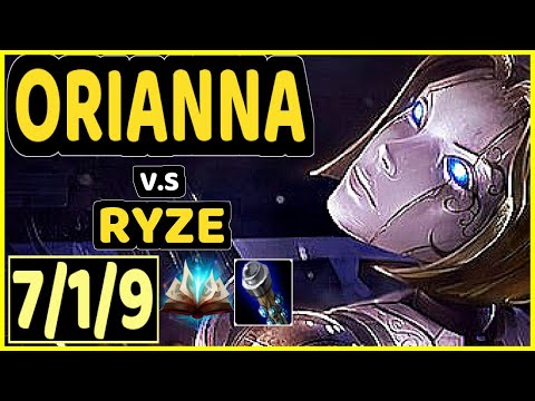 XKENZUKE (ORIANNA) vs RYZE - 7/1/9 KDA MID CHALLENGER GAMEPLAY - EUW