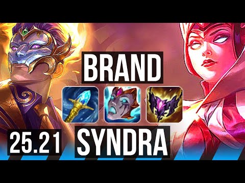 BRAND vs SYNDRA (MID) | EUW Diamond | 25.21