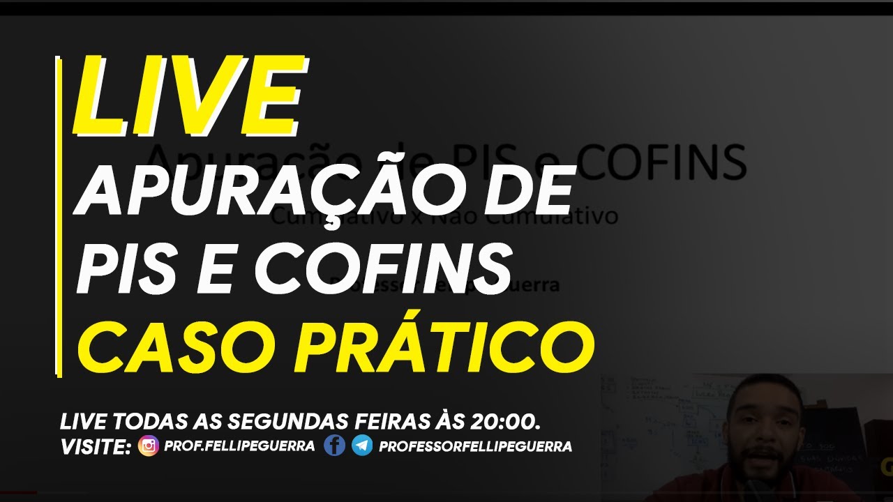 Live - Apuração de PIS e COFINS (Caso Prático)