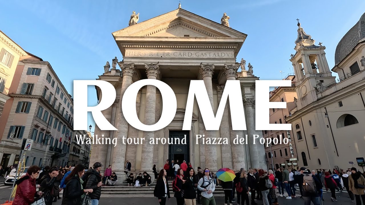 Embark on a captivating walking tour of the Piazza del Popolo.