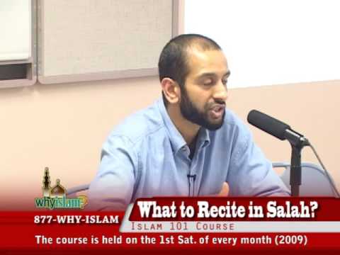 Islam 101 - Salah - What to recite in prayers? Part 4/5