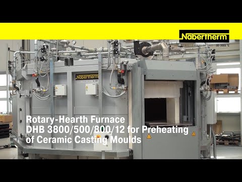 Rotary-Hearth Furnace DHB 3800/500/800/12 for Preheating of Ceramic Casting Mould