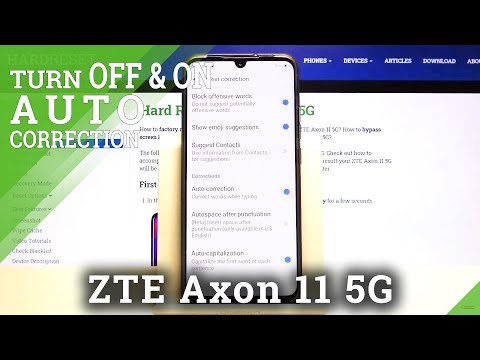 How to Activate Auto Correction on ZTE Axon 11 5G – Keyboard Settings