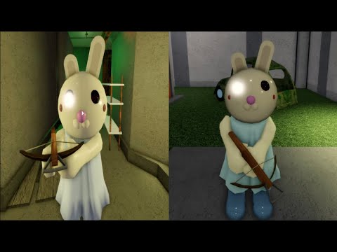 Redesign Bunny Original vs RP Jumpscare - Roblox Piggy