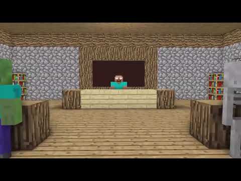 Monster School-Piano Tiles Challenge-Minecraft Animation