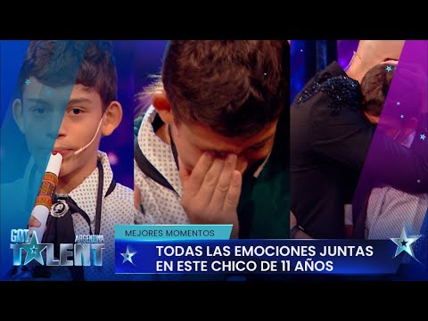 Nahuel la rompió con la quena, lloró y fue consolado por Abel Pintos - Got Talent Argentina 2023