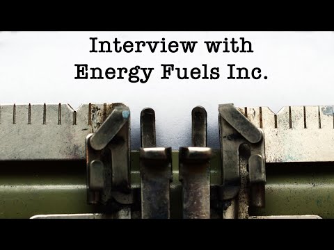 Mark Chalmers says that Energy Fuels will be soon ready to r ... Thumbnail