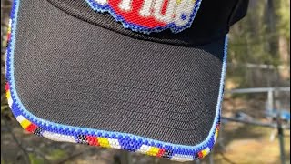 How I Bead a Hat Brim | Peyote Stitch Tutorial