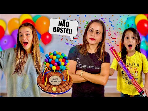 FIZEMOS UMA FESTA SURPRESA PRA NOSSA MAE! *Ela gostou?