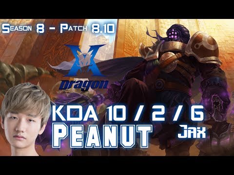 KZ Peanut JAX vs XIN ZHAO Jungle - Patch 8.10 KR Ranked